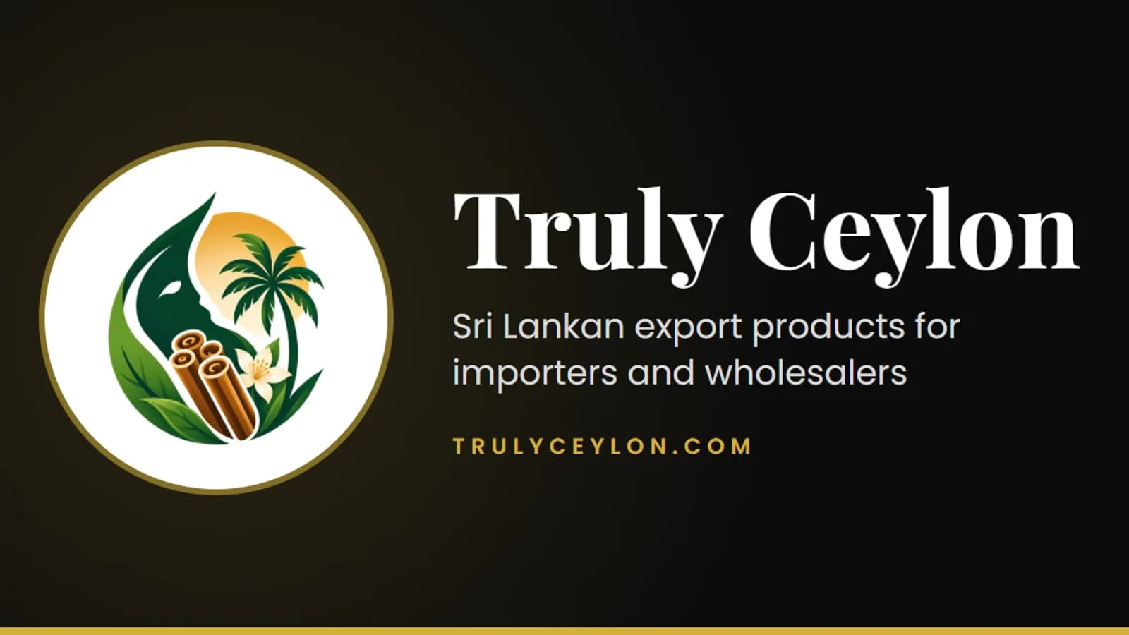 Truly Ceylon logo and tagline